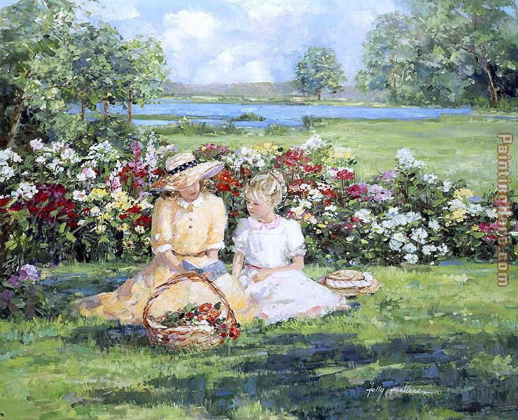 Quiet Afternoon at Binney Park painting - Sally Swatland Quiet Afternoon at Binney Park art painting